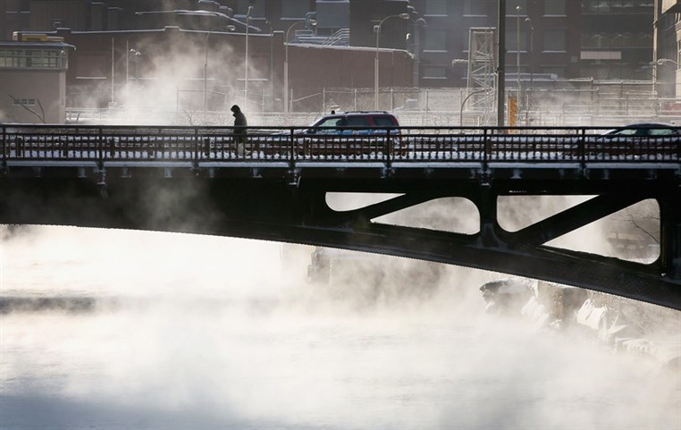 Record freezing temperatures in USA